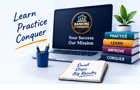 Learn, practice, and conquer your banking exam prep